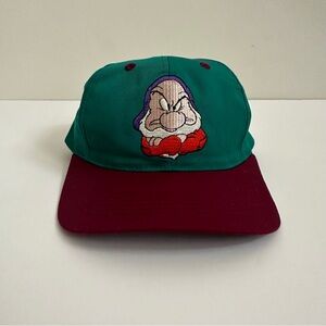 90s Youth size "Grumpy" Snow White character snapback hat